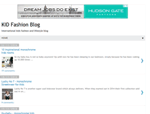 Tablet Screenshot of kid-fashionblog.com